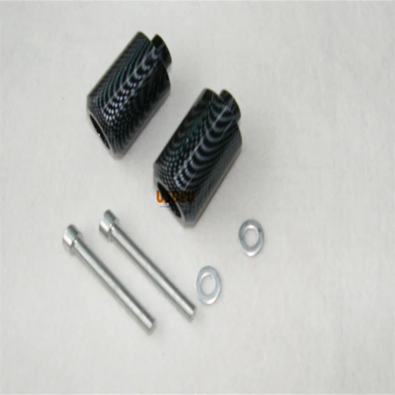 Защитные ползунки рамы USDEU для Yamaha FZ6 2004 2005 2006 2007 2008, черное углеродное волокно