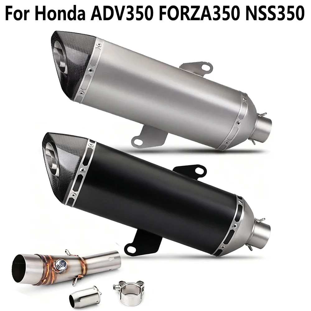 For Forza300 Forza High - Efficiency Line Exhaust Muffler Gen1 Gen2 2018-2020 for Honda Forza350 NSS350 ADV350 2021-2024