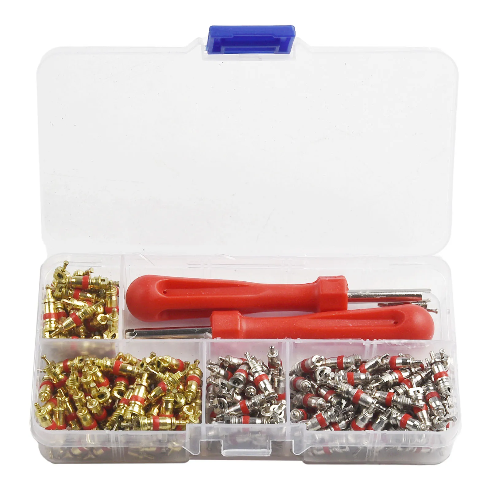 242PCS Car Air Conditioning For Valve Core Kit with Remover Tools for Effective Leak Repairs and Maintenance 242PCS