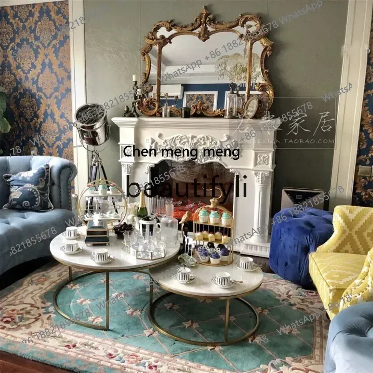 K182K182xxz128x99 luxury decorative mirror gold foil horizontal bathroom mirror restaurant sofa European and American French han