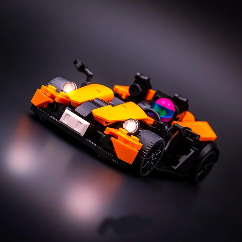 254pcs novo modelo de carro MOC velocidade ​ ​ Campeões Dupla Porta Coupe DIY Educação Criativa Blocos de Construção para Crianças Presente