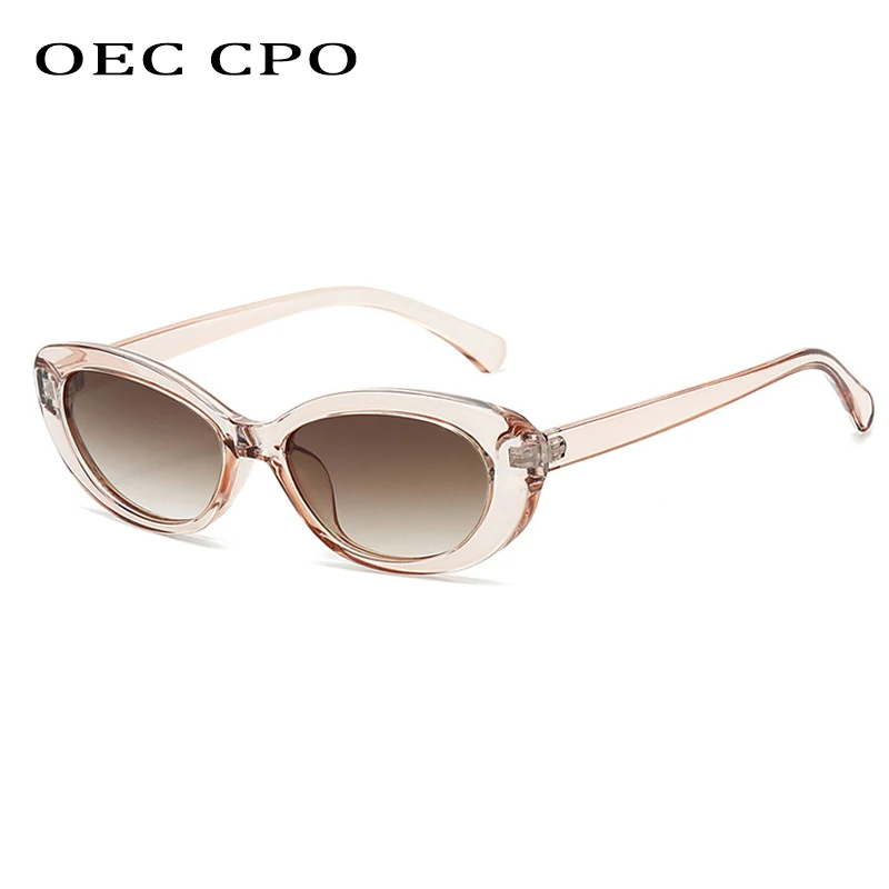 

OEC CPO Vintage Cat Eye Sunglasses for Women Men Brand Designer Fashion Candy Color Glasses Gradient Party Shades UV400 Eyewear