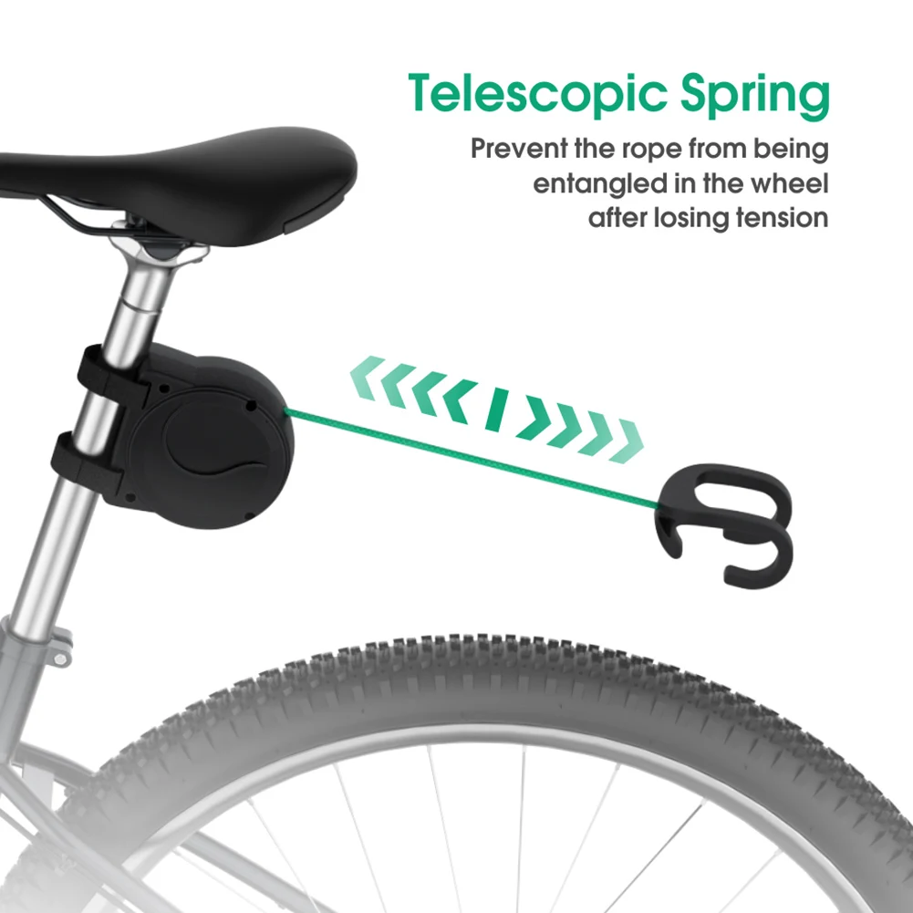 Retractable Bicycle Tow Rope Bicycle Traction Rope Adjustable Bicycle Pull Traction Strap Bike Trailer Rope Cycling Accessories