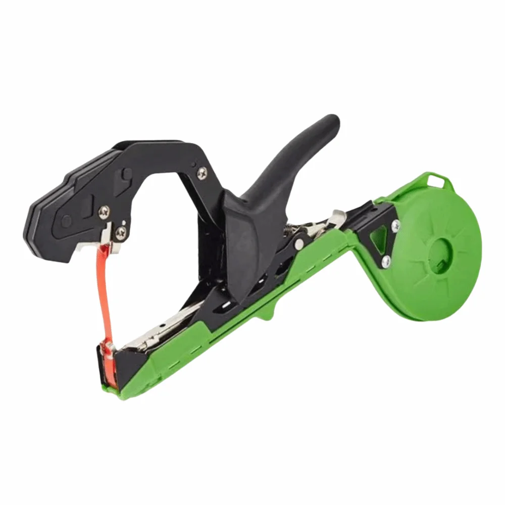 Professional Manganese Steel Blade Plant Tying Machine Green Fast Plant Tying Tool Staples Included Easy Tapener Tying Tool