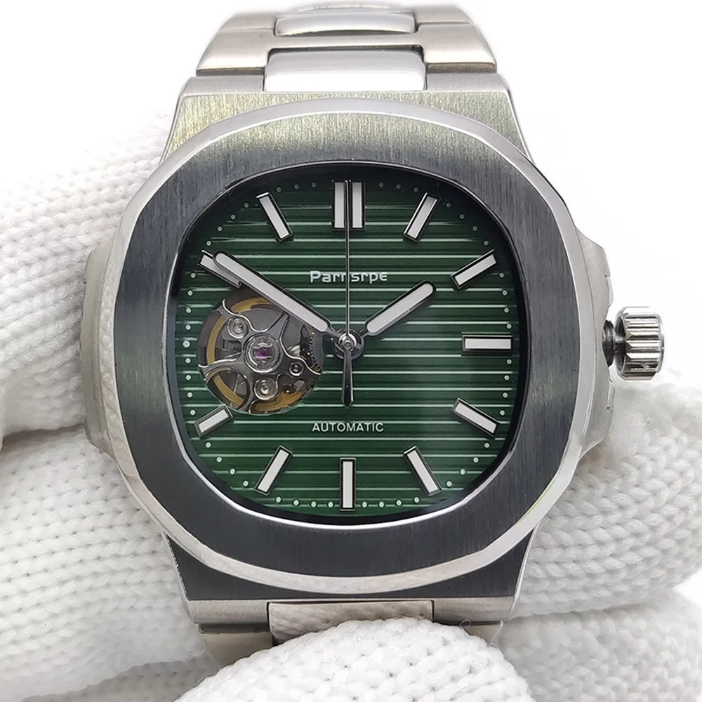 8 Colors Dress 42MM Square Case NH35 watch, Nh35 NH38 Automatic Movement,Luminous dial Sapphire Glass