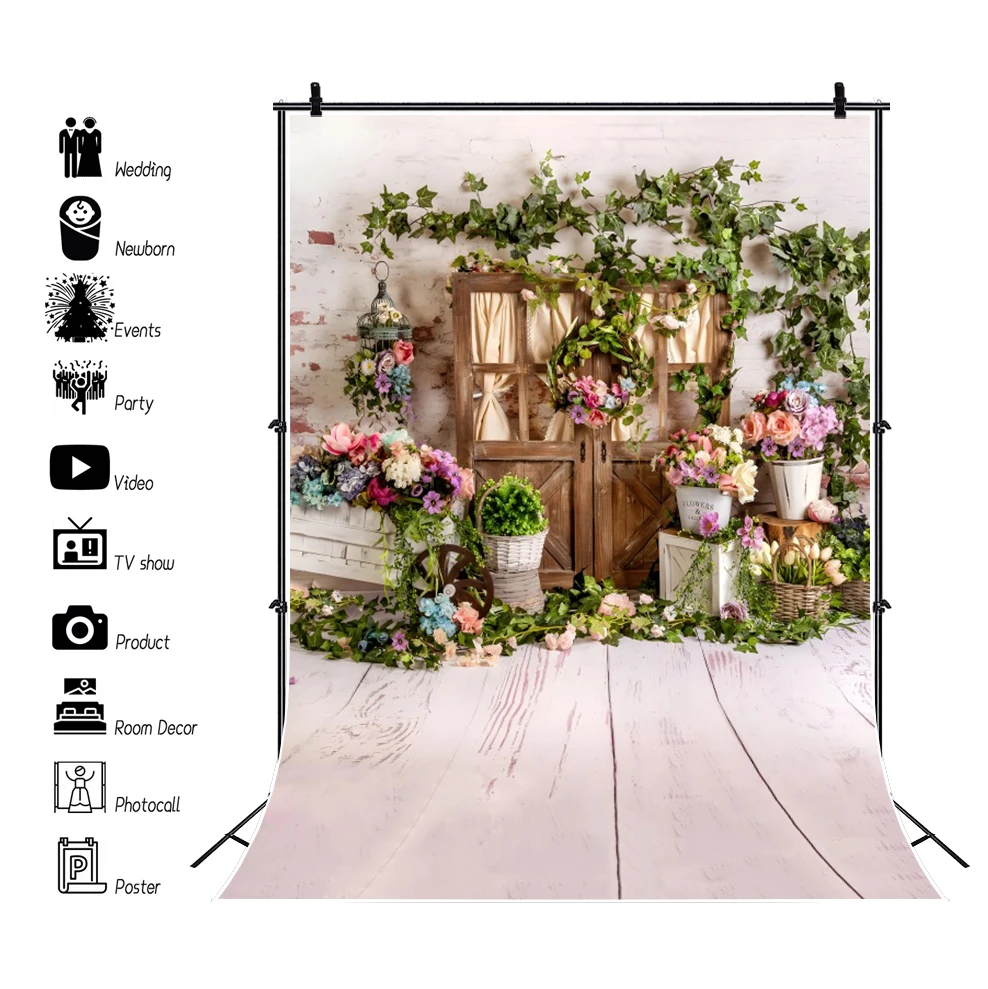 Fairy Tale Castle Photo Background Jungle Forest Princess Prince Birthday Portrait Backdrop Studio Spring Easter Photography