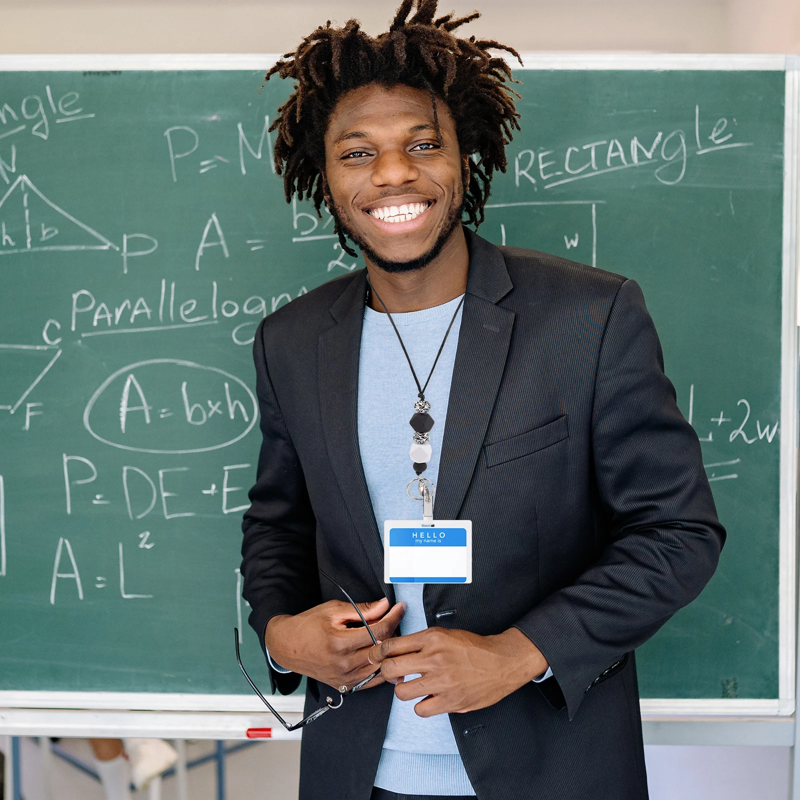 Chic frisado crachá cordão colar id crachá titular para mulheres confortável usar cartões de cruzeiro acessório colhedores para crachás de identificação