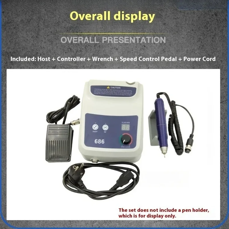 yy-150W 50000rpm Demco B1 Variables Speed Mc-r103m Grey Mediums Lab Grinder Silicones Polisher Burs Be Machine with Foot Pedals