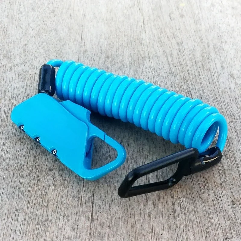Helmet, luggage, bicycle password anti-theft lock, telescopic cable lock K2S exchangeable password lock