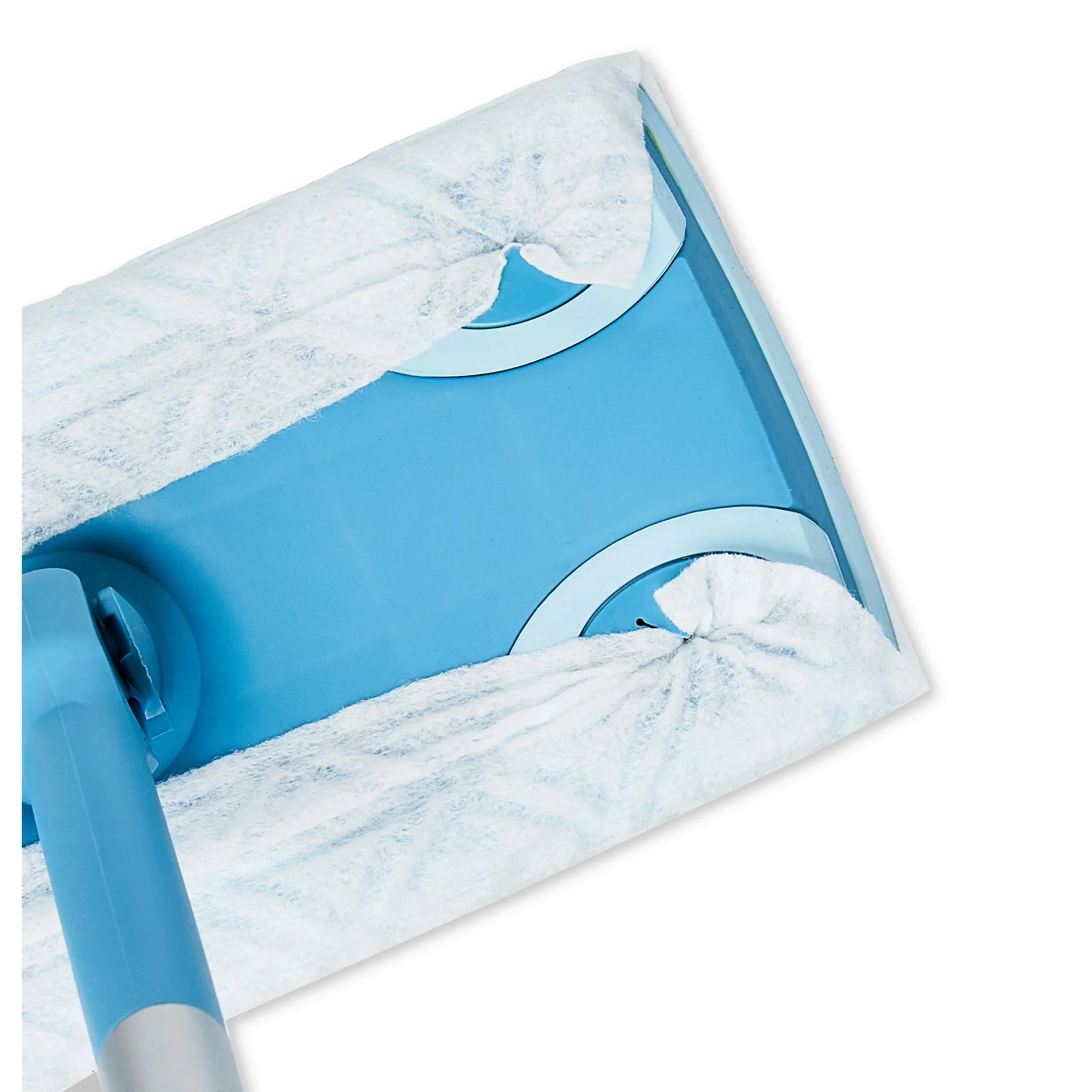 Kit varredor de esfregão seco e úmido, (1 kit de esfregão, 10 recargas de almofada)