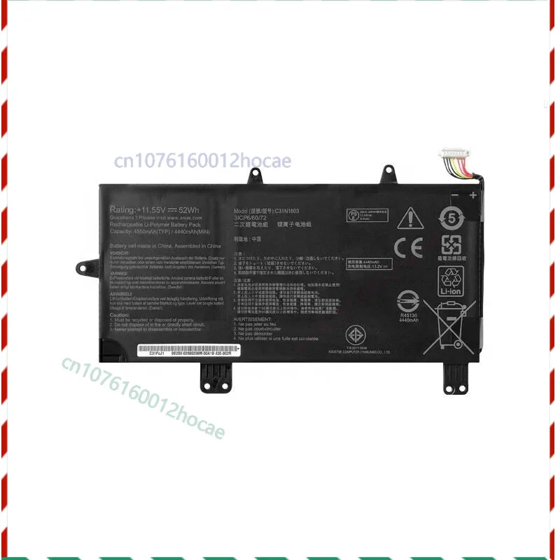 

Laptop Battery For ASUS C31N1803 ZenBook Pro 14 UX480 UX480FD UX450FD C31P0J1Clippers