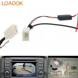 4 Pin Car Radio Parking Rear Camera RCA 12V To 5V / 6V Adapter Cable Connection For Mazda CX-5 2013~2014 Android Navigation