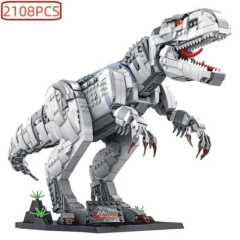 

Dinosaur World Tyrannosaurus Rex and Triceratops Building Block Set Compatible with Major Brands of Building Blocks for Boys Toy