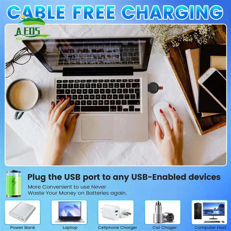 

AED5-Charger For Fitbit Versa 3/Sense Watch Portable USB Interface Watch Charger