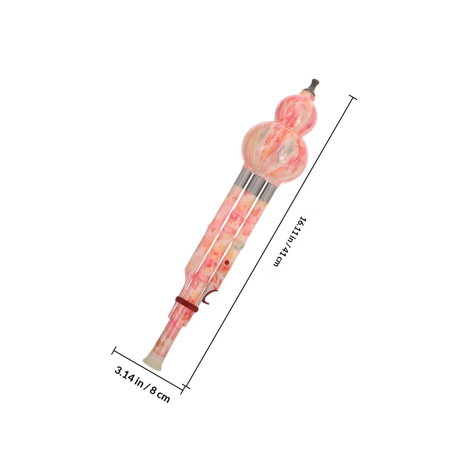 C Key Chinese Hulusi Flute Butterfly Color Traditional Cucurbit Wind Instrument for Beginners Students Adults Yunnan Performance