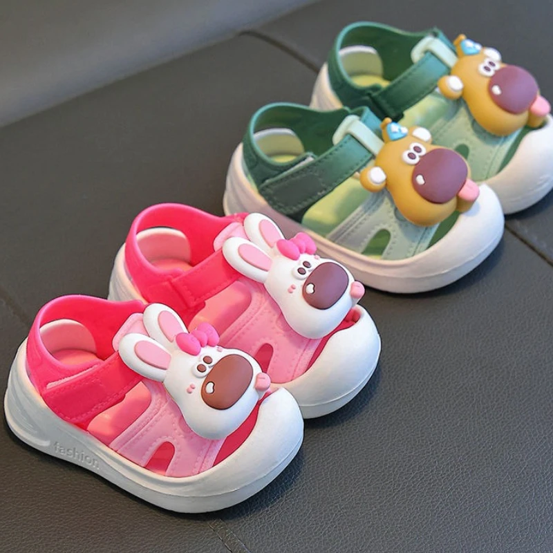 

Child Sandals 2025Summer New Child Flat Sport Sandals Baby Non Slip Soft Soled Comfort Shoes Fashion Girl Fashion Board Shoes