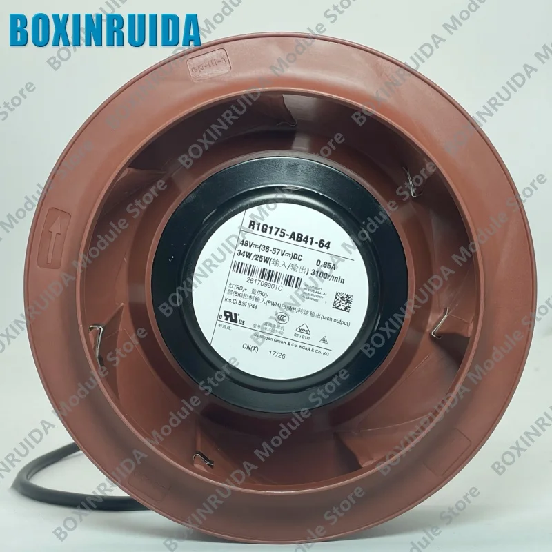 Brand new original R1G175-AB41-64 48V air purification EC speed regulating cooling fan