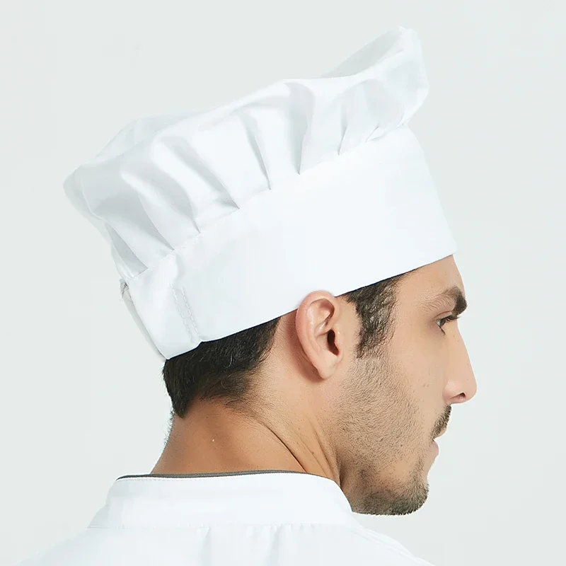 Gorro de Chef ajustable para cocinar, boinas elásticas para cafeterías de cocina para hombres y mujeres, gorros de cocina para Catering, gorros de trabajo de cocina para Chef de restaurante