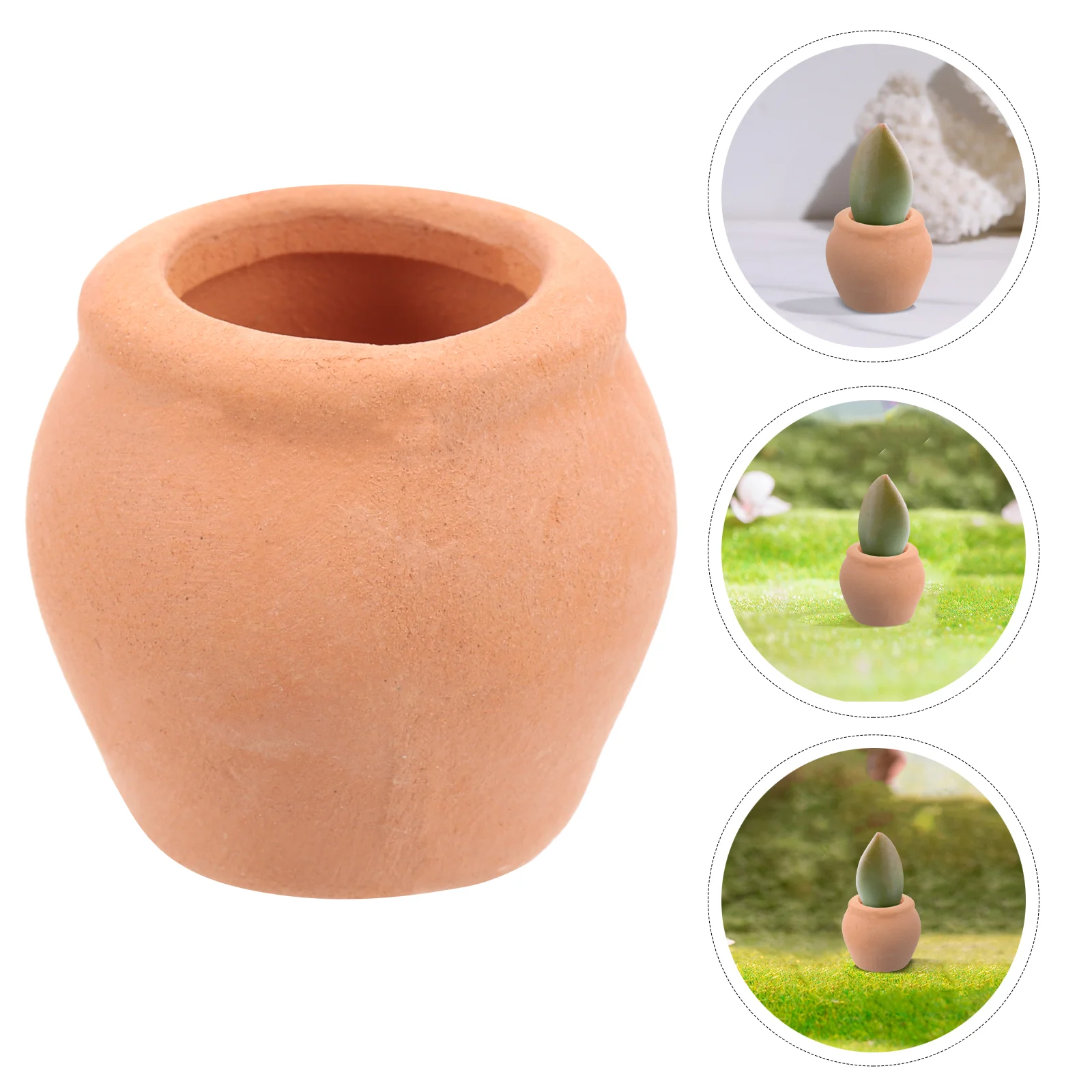 Pollice succulente vaso da fiori vivaio vasi argilla mini terracotta per piante casa delle bambole desktop fioriera in ceramica in miniatura giardino