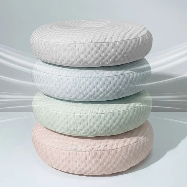 Solid Color Cool Mat Round Ice Bean Cooling Sofa Cushion Summer Non-slip Breathable Sofa Pillows Room Home Decoration Furniture