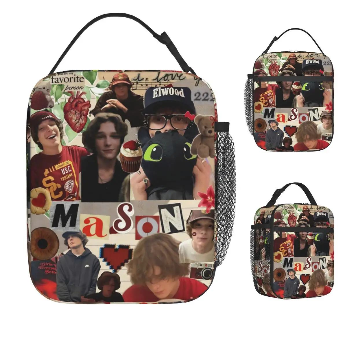 

Сумка для обеда American Mason Thames Actor для девочек, ланч-бокс, повседневная рабочая сумка-холодильник, портативная сумка-холодильник на молнии, оксфордская сумка для еды