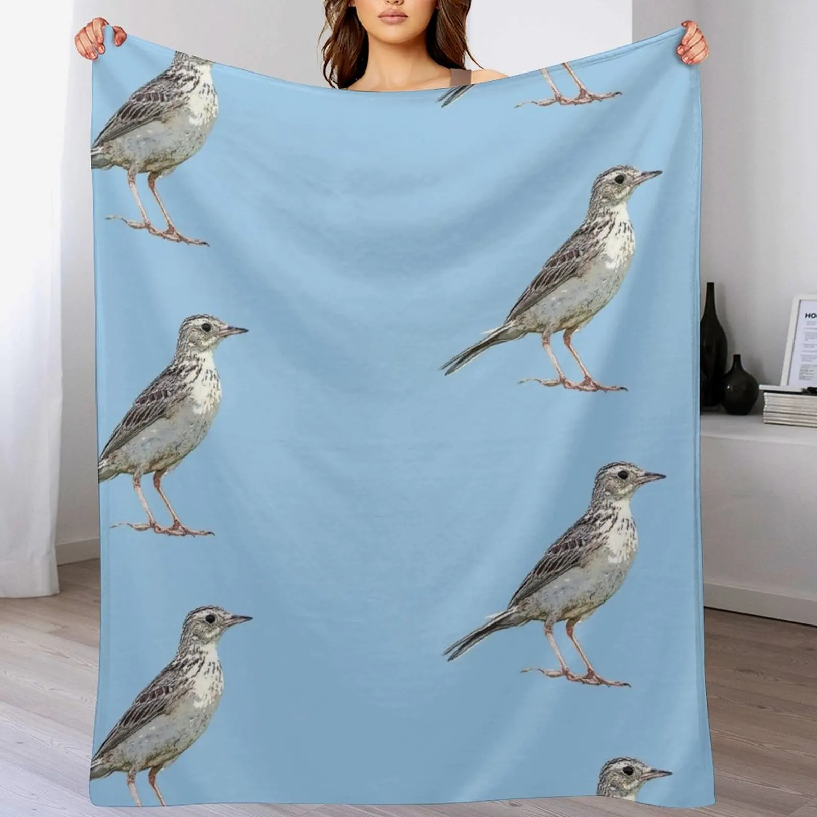 

Sprague's Pipit Color Design Throw Blanket christmas decoration Decorative Sofa blankets and throws Blankets