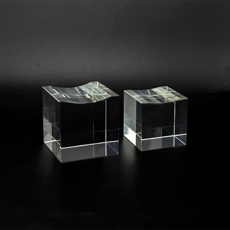 Transparent Glass Square Crystal diamond Display crystal Bases Table Holder Stand Home Decor Ornaments Party Gift Paperweight