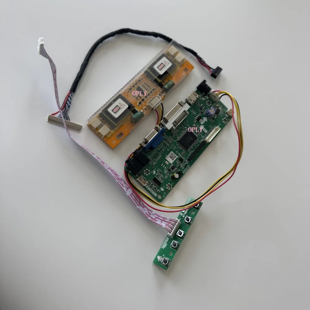 

M.NT68676 Комплект платы контроллера для LTA216AT01 CLAA216WA01 HDMI-совместимые 4 лампы DVI VGA LVDS 1366 × 768 21,6-дюймовый панельный дисплей DIY