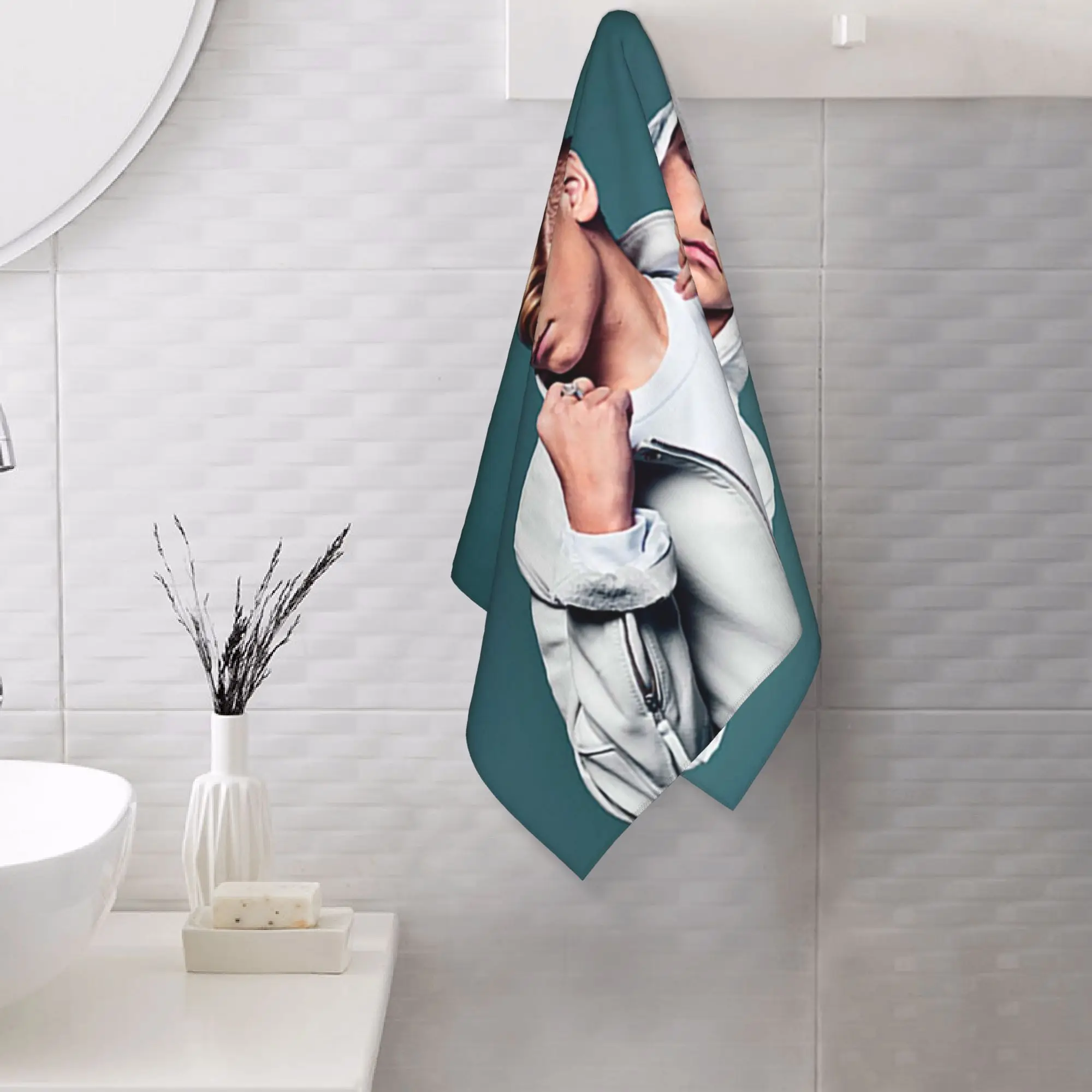 Custom Marcus And Martinus Sweden Norway Eurovision Soft Face Towel Quick Dry Pool Bath Cotton Towels Absorbent Quick