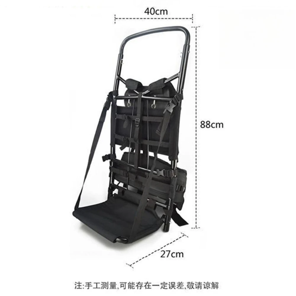Ultra-light aluminum alloy multi-purpose luggage folding back frame, hiking mountaineering back frame outdoor back frame