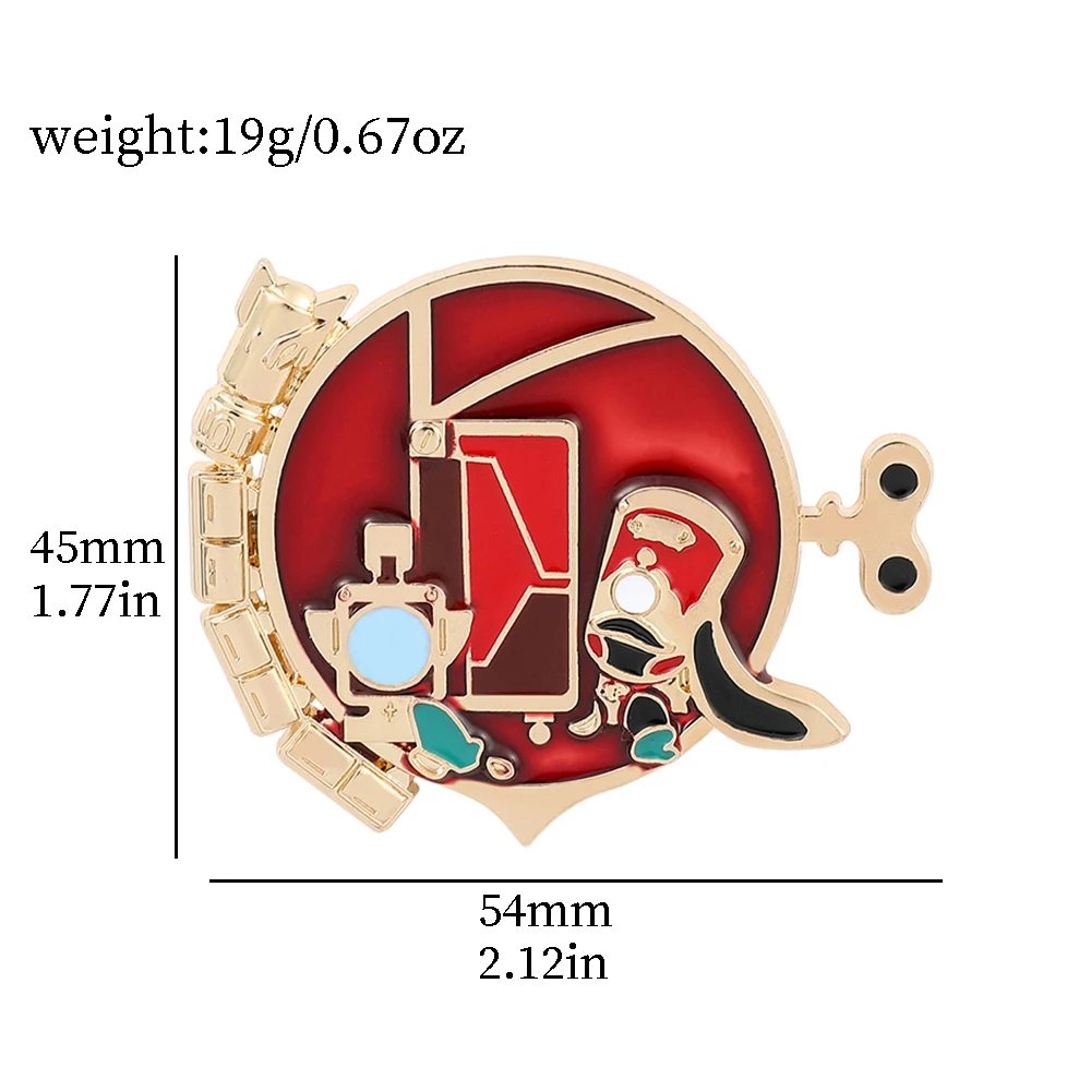 Gra Anime Honkai Star Rail emaliowane szpilki pompon przypinki na klapę do plecaka tarcza plakietki dla kobiet mężczyźni ubrania broszki biżuteria
