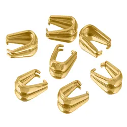 50pcs Stainless Steel Pendant Clasps Pinch Clip Bail Hooks Connector Gold Color Fermoir Connecteur Collier for Necklace DIY