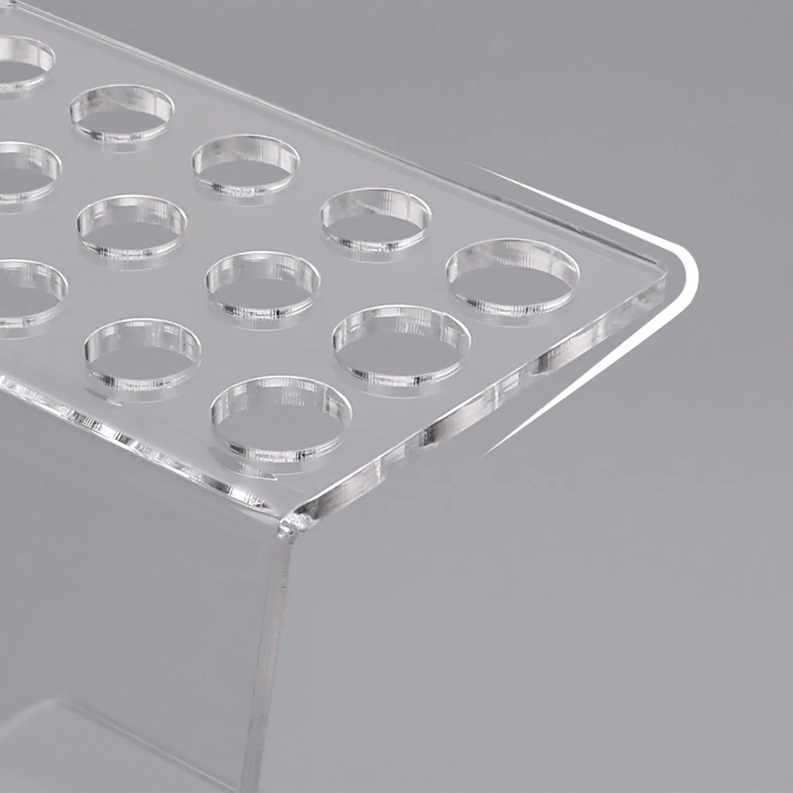 Organizer Stand Acrylic 15 Holes Clear for Salons Barbers Stylists