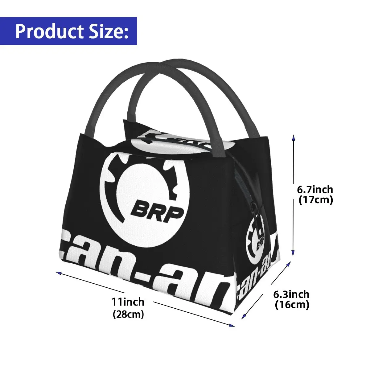 Can Am BRP Logo Portable insulation bag for Cooler Thermal Food Office Pinic Container