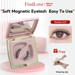 FindLove Soft Magnetic Lashes Rabbit Elf Magnetic Eyelash Extension Reusable Eyelashes Soft Magnetic False Eyelash Natural Lash