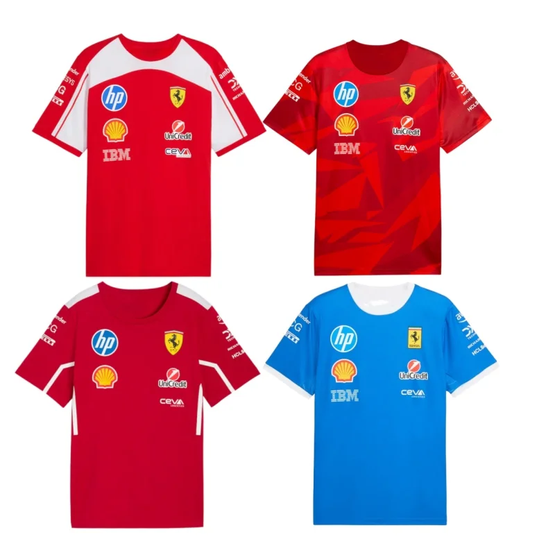 2026, 25 Ferrari Team T-Shirt, Las Vegas T-Shirt, Sonderedition Monza T-Shirt, unverzichtbares T-Shirt für Ferrari-Fans