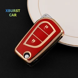 2/3/4 Buttons TPU Shell Fob for Toyota Auris Corolla Reiz Avensis Verso Yaris Aygo Rav4 Scion TC IM Car Remote Key Case Cover
