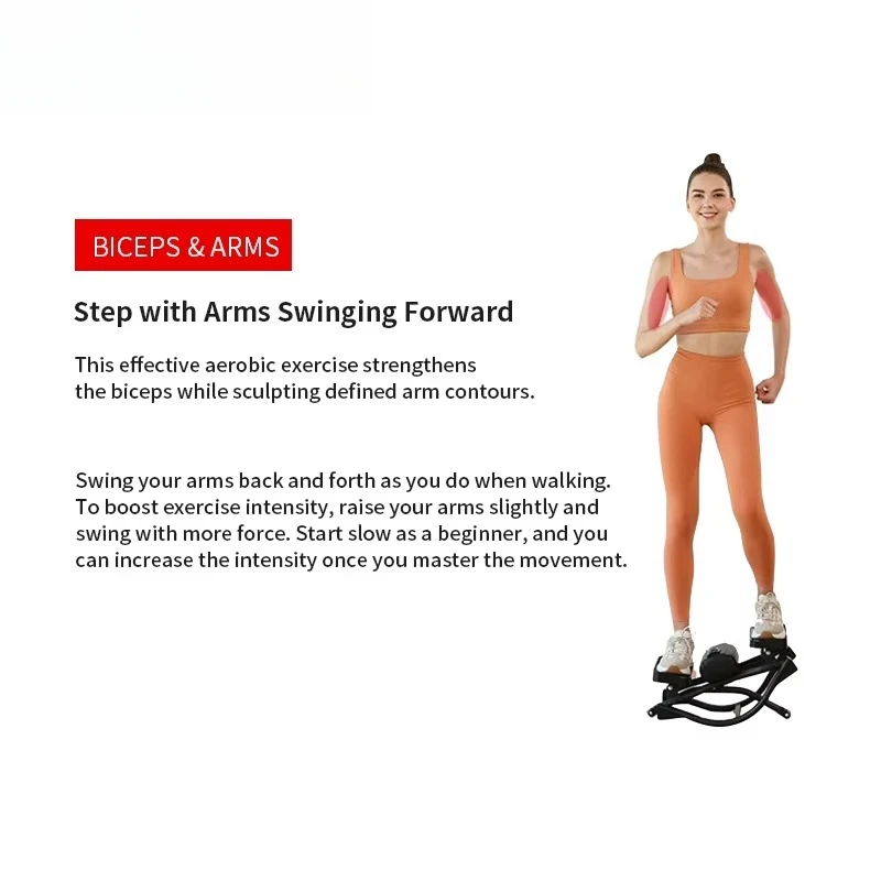 Compact portable steel fitness stepper for lateral rocking movements of the knee joint