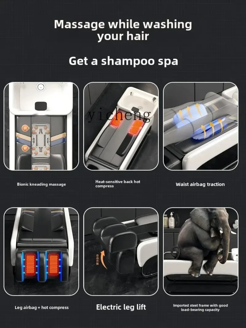 MR-16 automatic multi-function electric full body massage shampoo bed Thai flushing bed