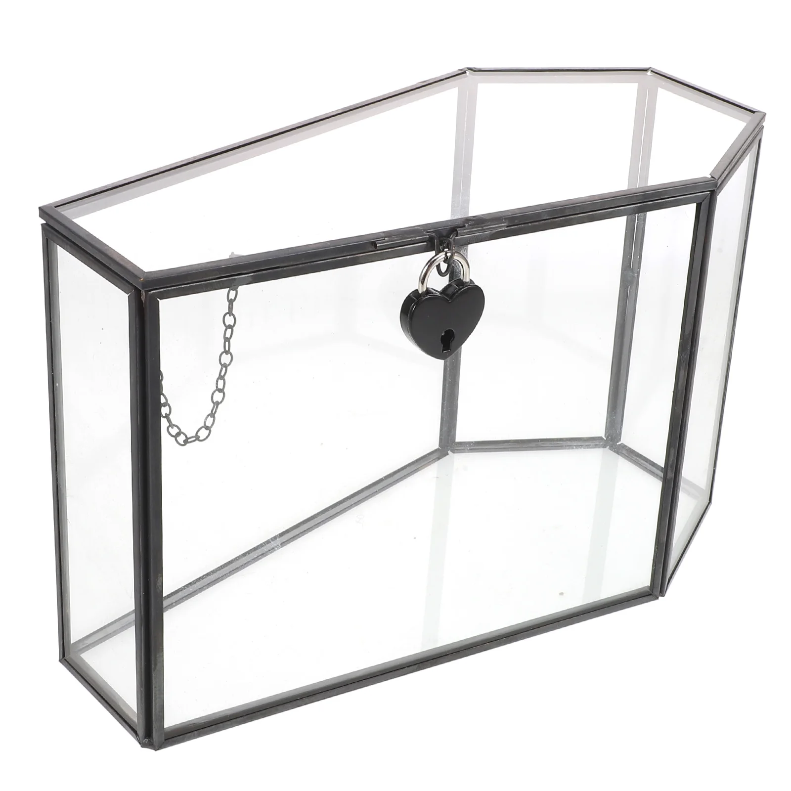 

Gothic Style Glass Display Box Coffin Shaped Transparent Keepsake Storage For Halloween Decor Home Tabletop Decoration Sturdy