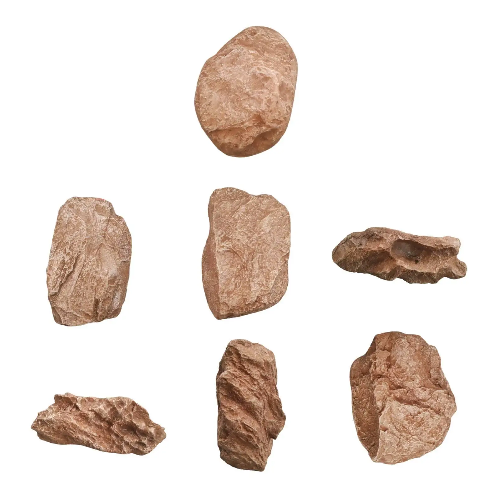 Fiberglass Decorative Stone Artificial Garden Rock Yard Pathway Ornamental Landscape Rock for Hotel Backyard Stage Spring Scene