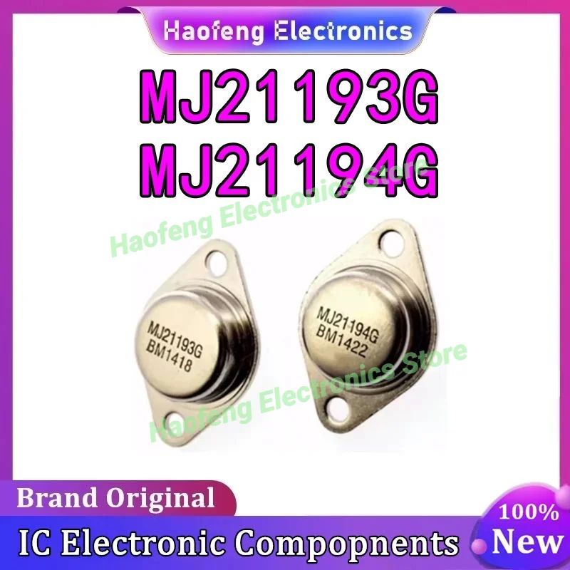 

MJ21193G MJ21194G MJ21193 MJ21194 TO-3 gold sealed audio power amplifier