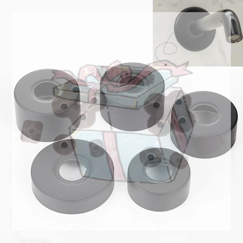 【CC】New Stainless Steel Shower Faucet Cover Black Plastic Thickened Decorative Cover For Shower Faucet/Mixing Valve