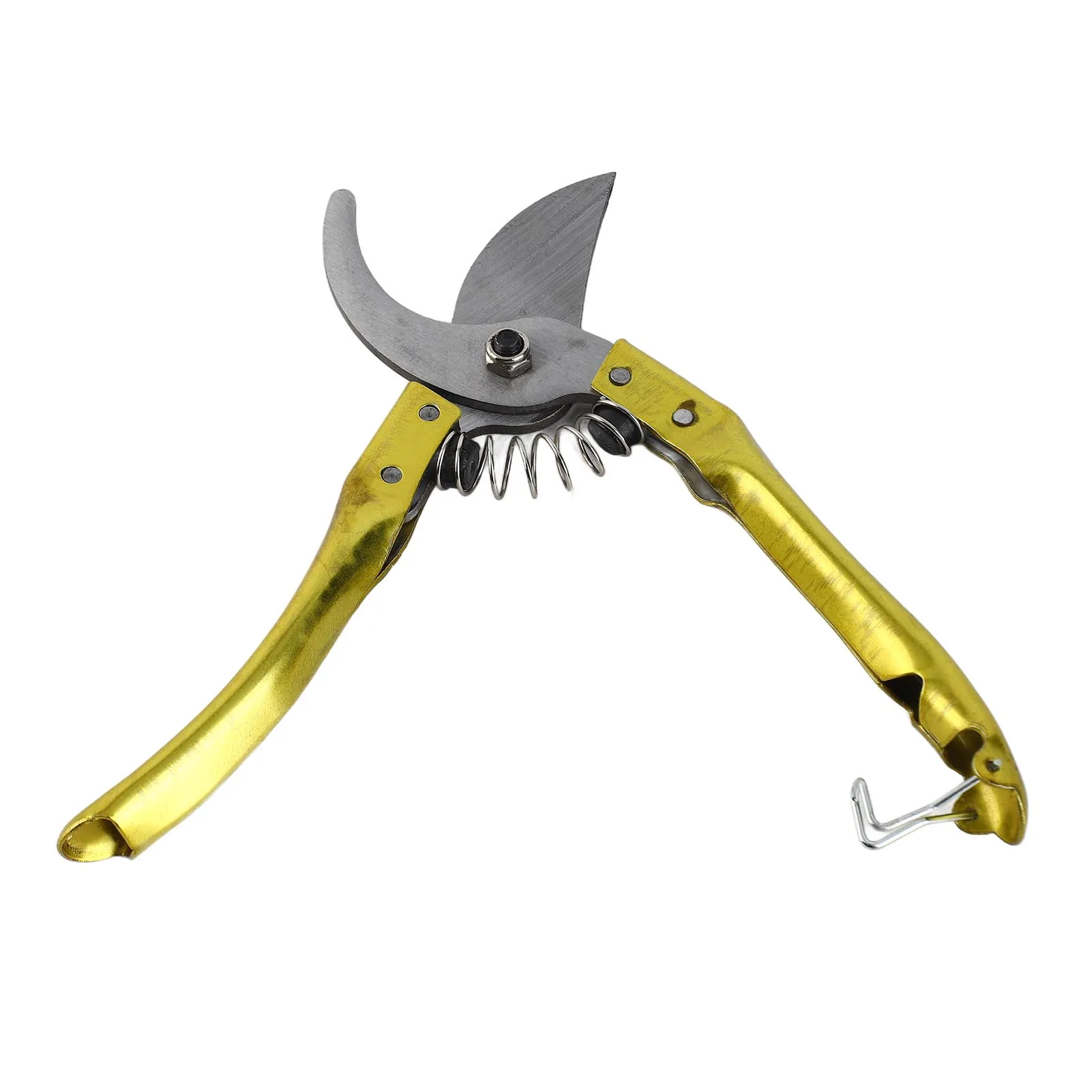 Garden Pruning Shear Multifunctional Spring Design Ergonomic Handle Pruning Scissor with Safety Lock for Plants Fruit Tree