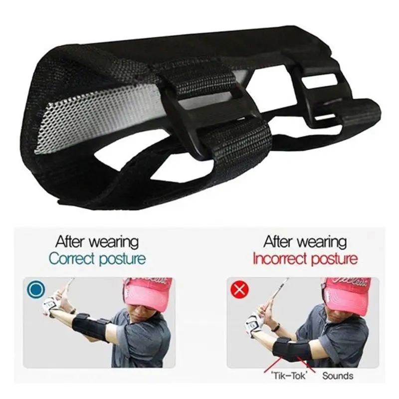 1Pc Golf Swing Trainer Golf Swing Training Aid Elbow Straight Arm For Beginners Correct Training Swing Gesture Improve Skills