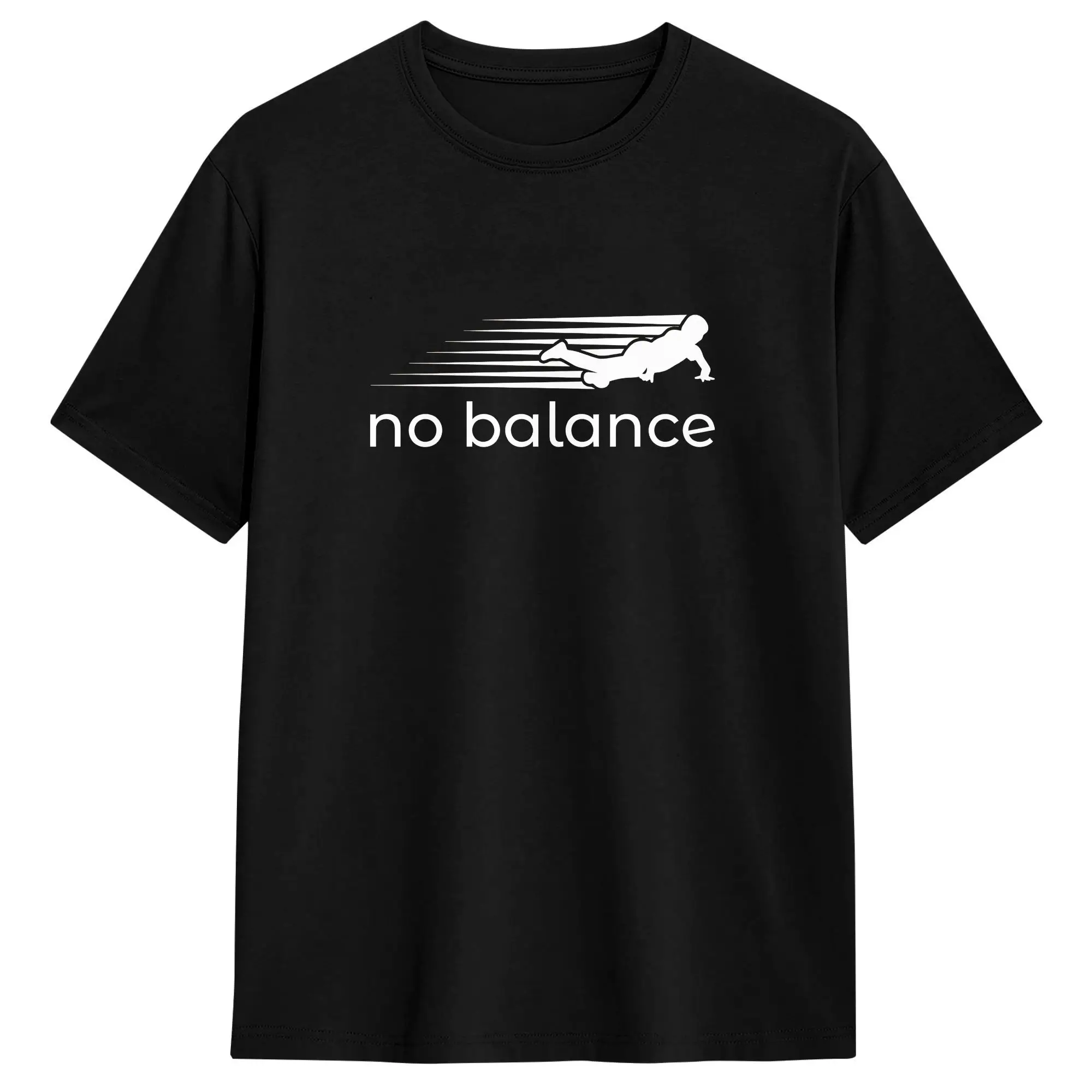 Men's T-Shirts No Balance Novelty 100% Cotton Tees Short Sleeve  T Shirts Crew Neck Clothing Gift Idea