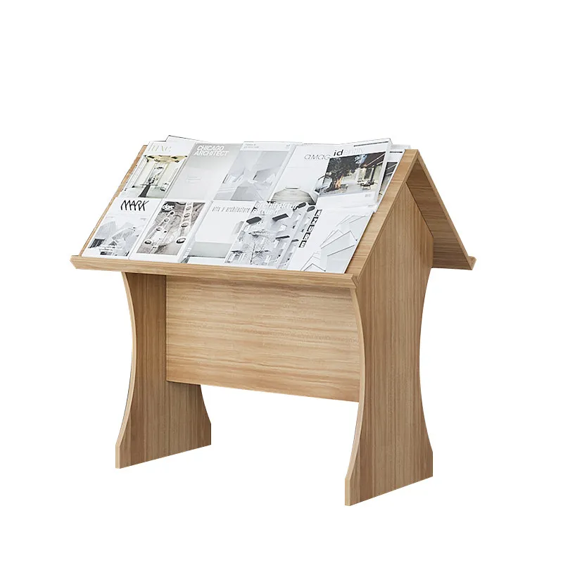 Bookstore Library Museum Display Rack Stand Newspaper BookInformation Brochures Magazines Exhibition