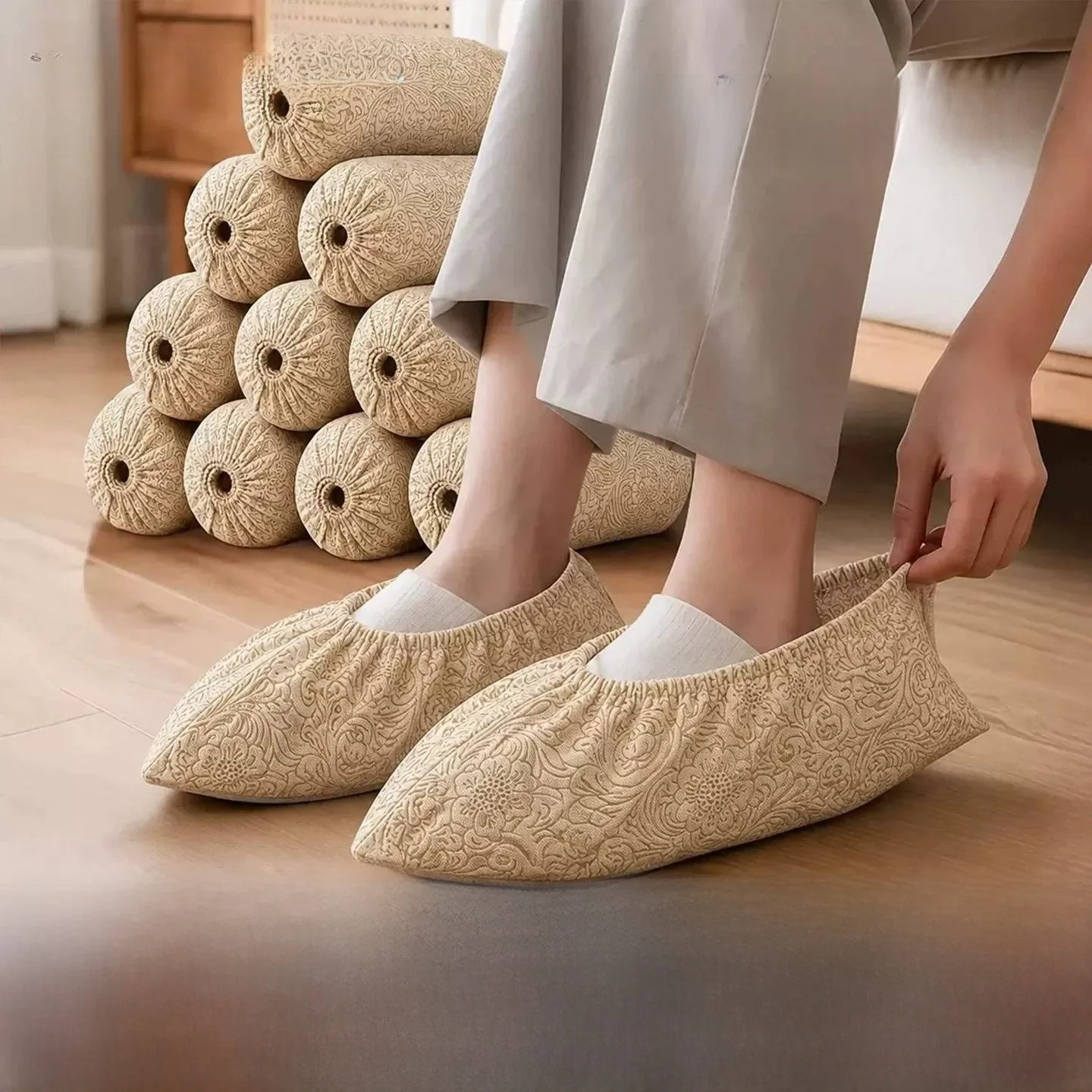 disposable-shoe-covers-indoor-home-use-waterproof-non-slip-thickened-wear-resistant-non-woven-fabric-breathable-guest-foot-co