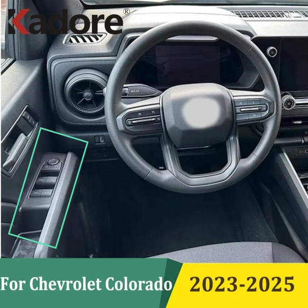 

For Chevrolet Colorado 2023-2025 Door Armrest Panel Window Lift Switch Button Cover Trim Car-styling Interior Accessories