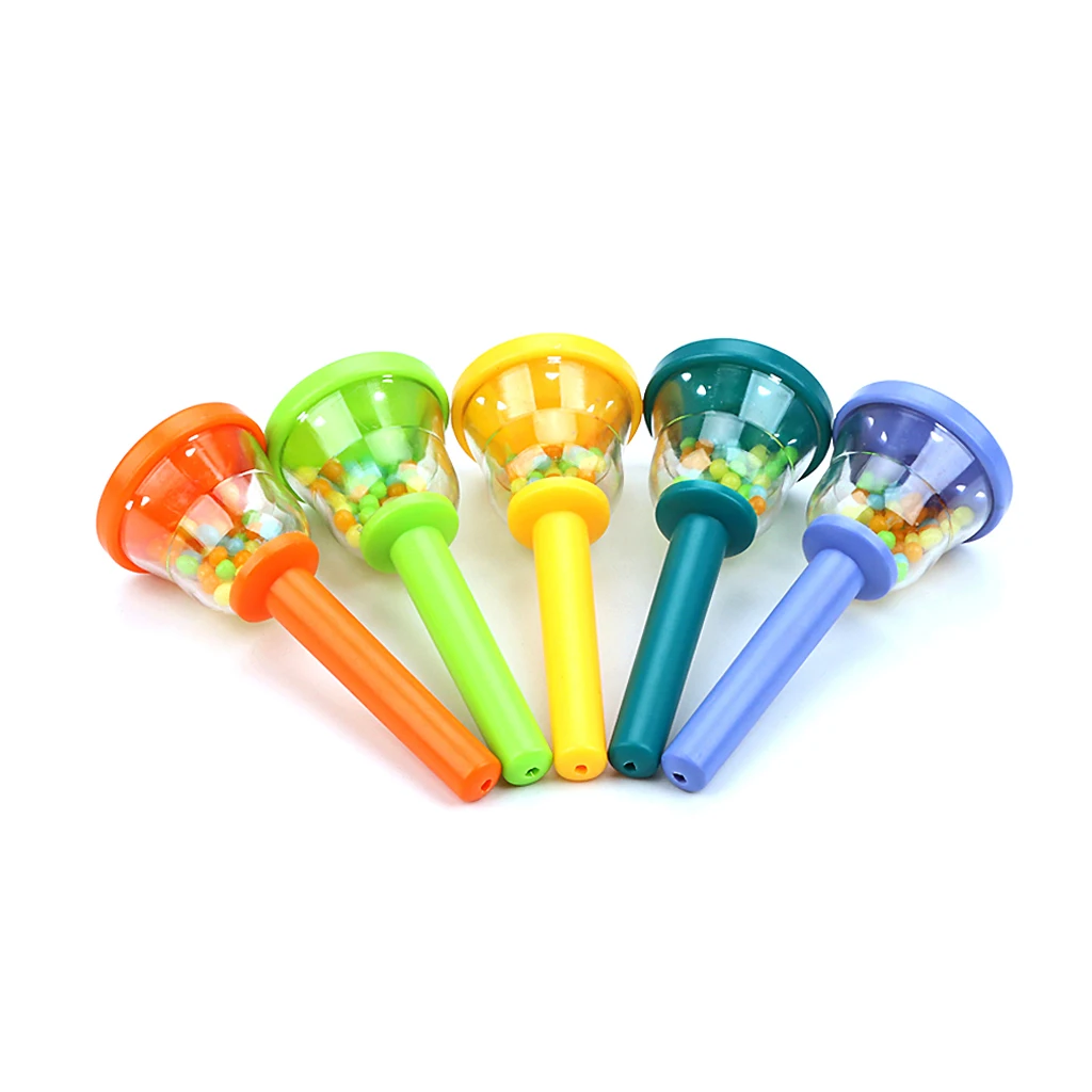 

Plastic Shaker Hand Bell Ring Toys Ring Bell Baby Instrument Plaything Kids Educational Toy Handheld Rattles